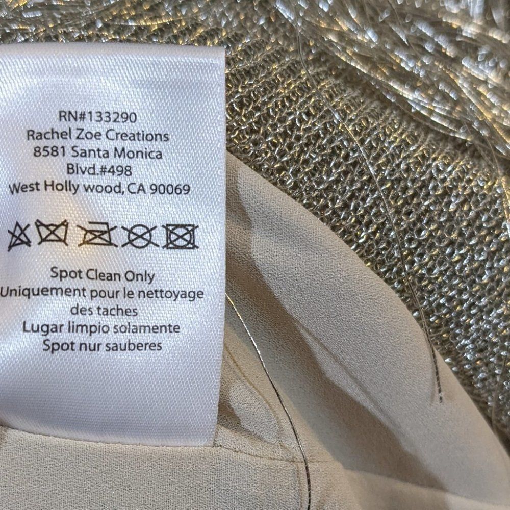Nwt Rachel Zoe | Ballina Boat-Neck Metallic Fringe Cocktail Dress - Picture 10 of 11